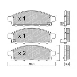 Klocki Galfer Sport FDHP 1050 - 2129300