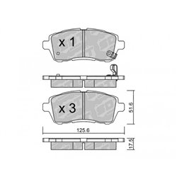 Klocki Galfer Sport FDHP 1050 - 2129500