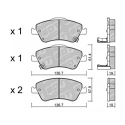 Klocki Galfer Sport FDHP 1050 - 2129600