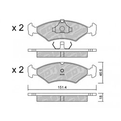 Klocki Galfer Sport FDHP 1050 - 2131702