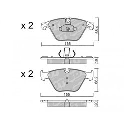 Klocki Galfer Sport FDHP 1050 - 2131900