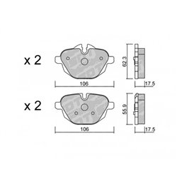 Klocki Galfer Sport FDHP 1050 - 2132100
