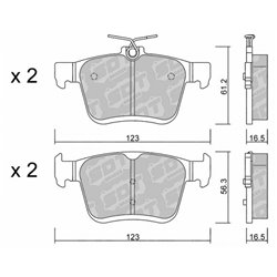 Klocki Galfer Sport FDHP 1050 - 2132300