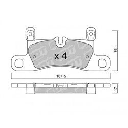 Klocki Galfer Sport FDHP 1050 - 2132801