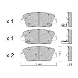 Klocki Galfer Sport FDHP 1050 - 2133500