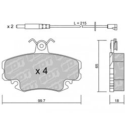 Klocki Galfer Sport FDHP 1050 - 2133801