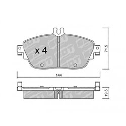Klocki Galfer Sport FDHP 1050 - 2134600