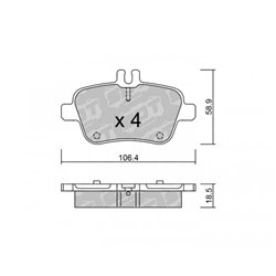 Klocki Galfer Sport FDHP 1050 - 2134700