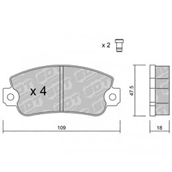 Klocki Galfer Sport FDHP 1050 - 2134800