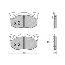 Klocki Galfer Sport FDHP 1050 - 2135502