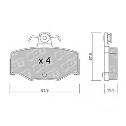 Klocki Galfer Sport FDHP 1050 - 2135600