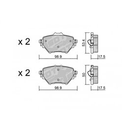 Klocki Galfer Sport FDHP 1050 - 2136000
