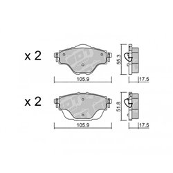 Klocki Galfer Sport FDHP 1050 - 2136100