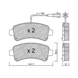 Klocki Galfer Sport FDHP 1050 - 2136200