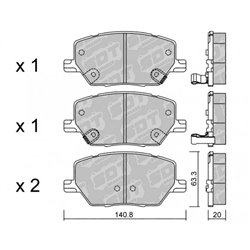Klocki Galfer Sport FDHP 1050 - 2136600
