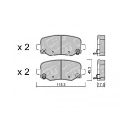 Klocki Galfer Sport FDHP 1050 - 2136701