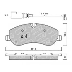 Klocki Galfer Sport FDHP 1050 - 2137100