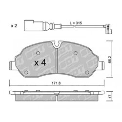 Klocki Galfer Sport FDHP 1050 - 2137200