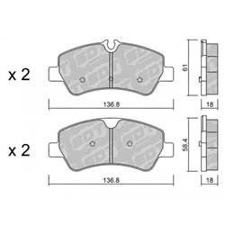 Klocki Galfer Sport FDHP 1050 - 2137300