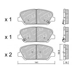 Klocki Galfer Sport FDHP 1050 - 2137500