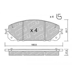 Klocki Galfer Sport FDHP 1050 - 2137700