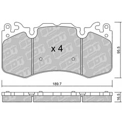Klocki Galfer Sport FDHP 1050 - 2138200