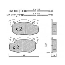 Klocki Galfer Sport FDHP 1050 - 2138301
