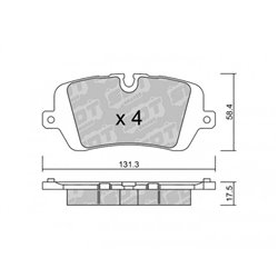 Klocki Galfer Sport FDHP 1050 - 2138600