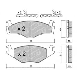Klocki Galfer Sport FDHP 1050 - 2138900
