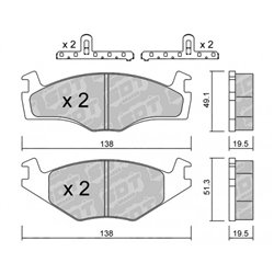 Klocki Galfer Sport FDHP 1050 - 2138902