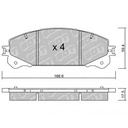 Klocki Galfer Sport FDHP 1050 - 2139200