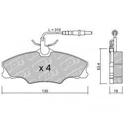 Klocki Galfer Sport FDHP 1050 - 2139600