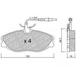 Klocki Galfer Sport FDHP 1050 - 2139700