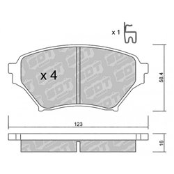 Klocki Galfer Sport FDHP 1050 - 2140000