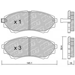 Klocki Galfer Sport FDHP 1050 - 2140301