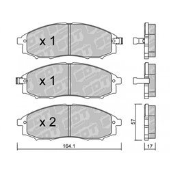 Klocki Galfer Sport FDHP 1050 - 2140401
