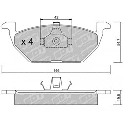Klocki Galfer Sport FDHP 1050 - 2140600