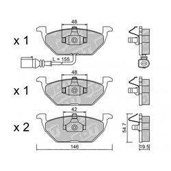 Klocki Galfer Sport FDHP 1050 - 2140602