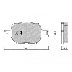 Klocki Galfer Sport FDHP 1050 - 2140700