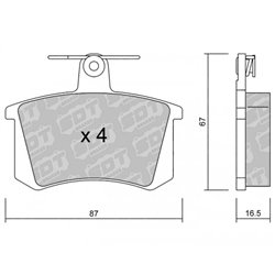 Klocki Galfer Sport FDHP 1050 - 2140800