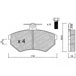 Klocki Galfer Sport FDHP 1050 - 2140902