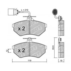 Klocki Galfer Sport FDHP 1050 - 2140903