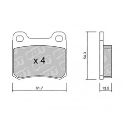 Klocki Galfer Sport FDHP 1050 - 2141100