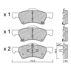 Klocki Galfer Sport FDHP 1050 - 2141601