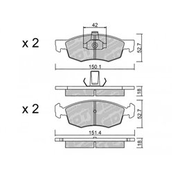 Klocki Galfer Sport FDHP 1050 - 2141701