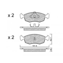 Klocki Galfer Sport FDHP 1050 - 2141702