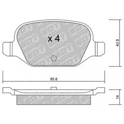 Klocki Galfer Sport FDHP 1050 - 2141900