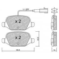 Klocki Galfer Sport FDHP 1050 - 2141902