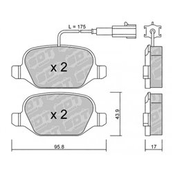 Klocki Galfer Sport FDHP 1050 - 2141903