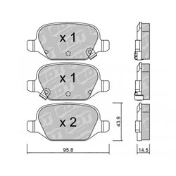 Klocki Galfer Sport FDHP 1050 - 2141905